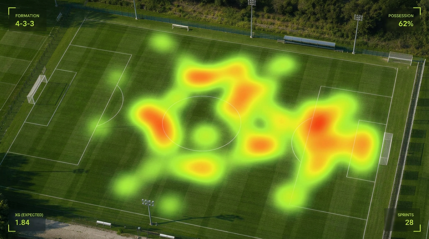 Aerial tactical analysis — Heatmap